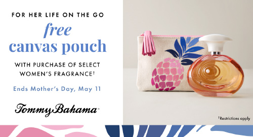 FREE Canvas Pouch at Tommy Bahama